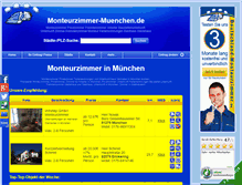 Tablet Screenshot of monteurzimmer-muenchen.de